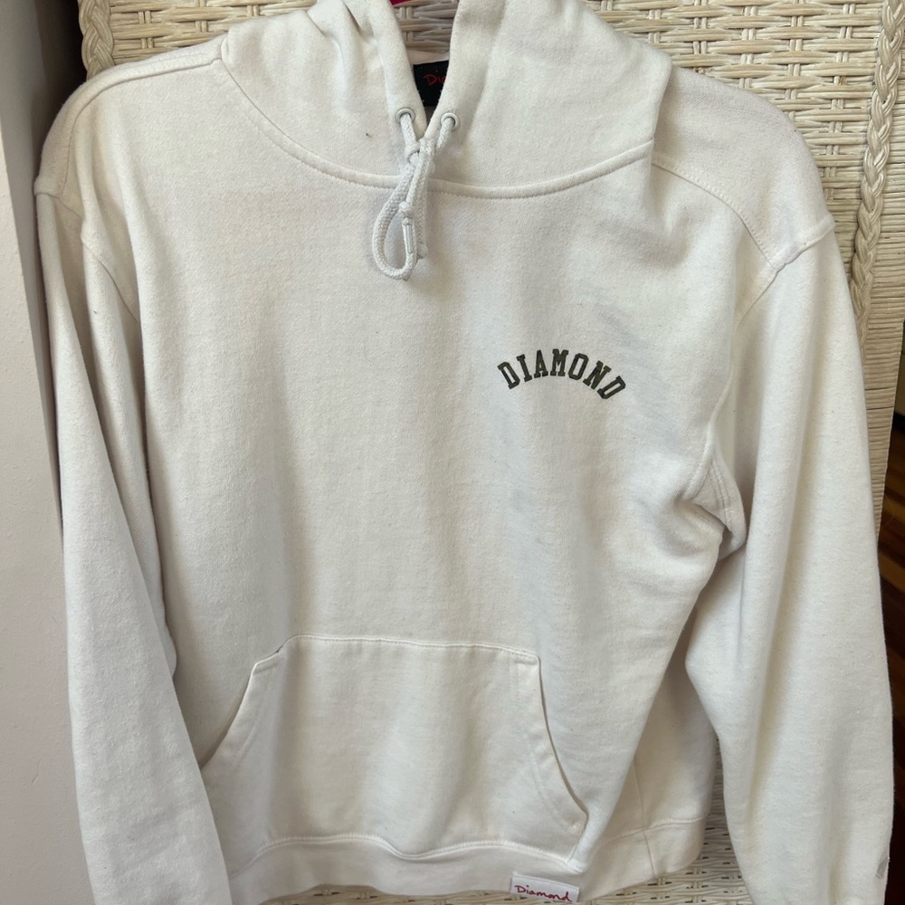diamond white hoodie